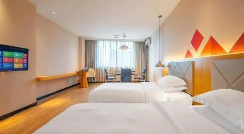 Bed in Borrman Hotel Dongguan Zhongtang Bed in Borrman Hotel Dongguan Zhongtang