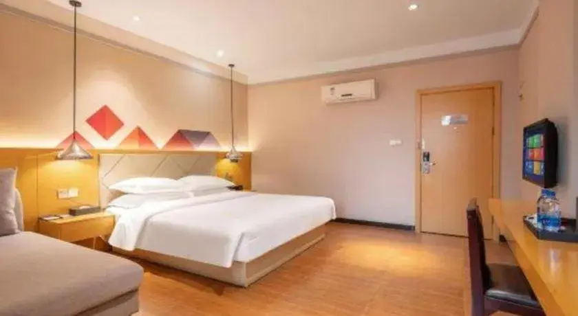 Bed in Borrman Hotel Dongguan Zhongtang Bed in Borrman Hotel Dongguan Zhongtang