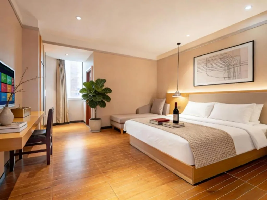 Bed in Borrman Hotel Dongguan Zhongtang