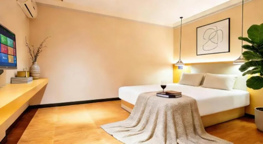 Bed in Borrman Hotel Dongguan Zhongtang