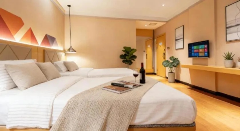 Bed in Borrman Hotel Dongguan Zhongtang