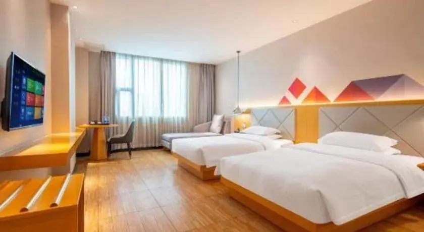 Bed in Borrman Hotel Dongguan Zhongtang Bed in Borrman Hotel Dongguan Zhongtang