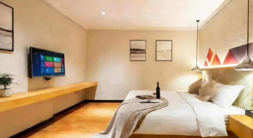 Bed in Borrman Hotel Dongguan Zhongtang