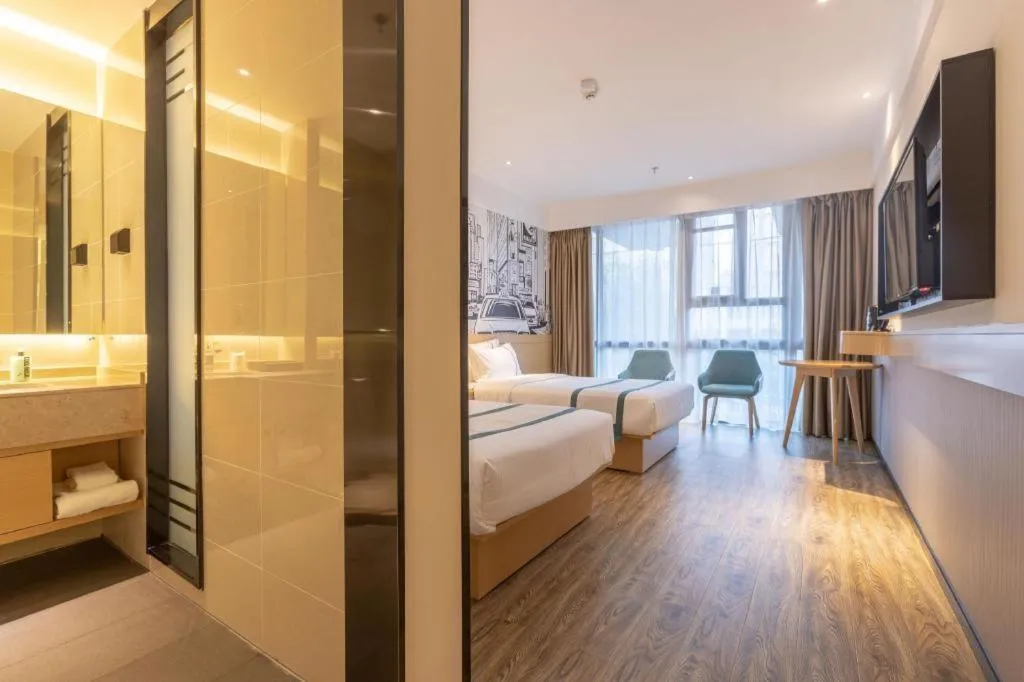 Bed in City Comfort Inn Xingtai Wanda