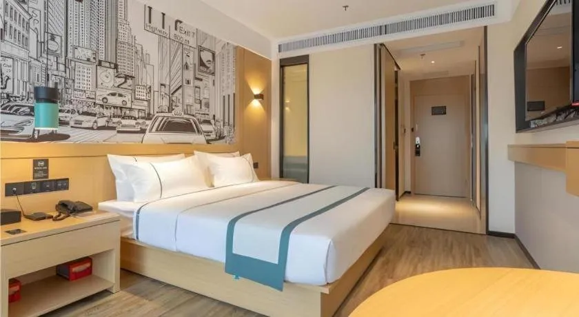 Bed in City Comfort Inn Xingtai Wanda