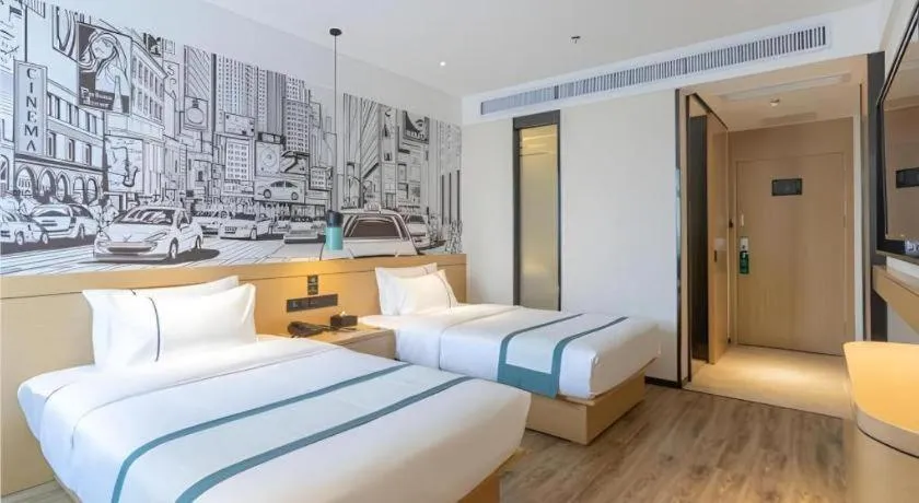 Bed in City Comfort Inn Xingtai Wanda