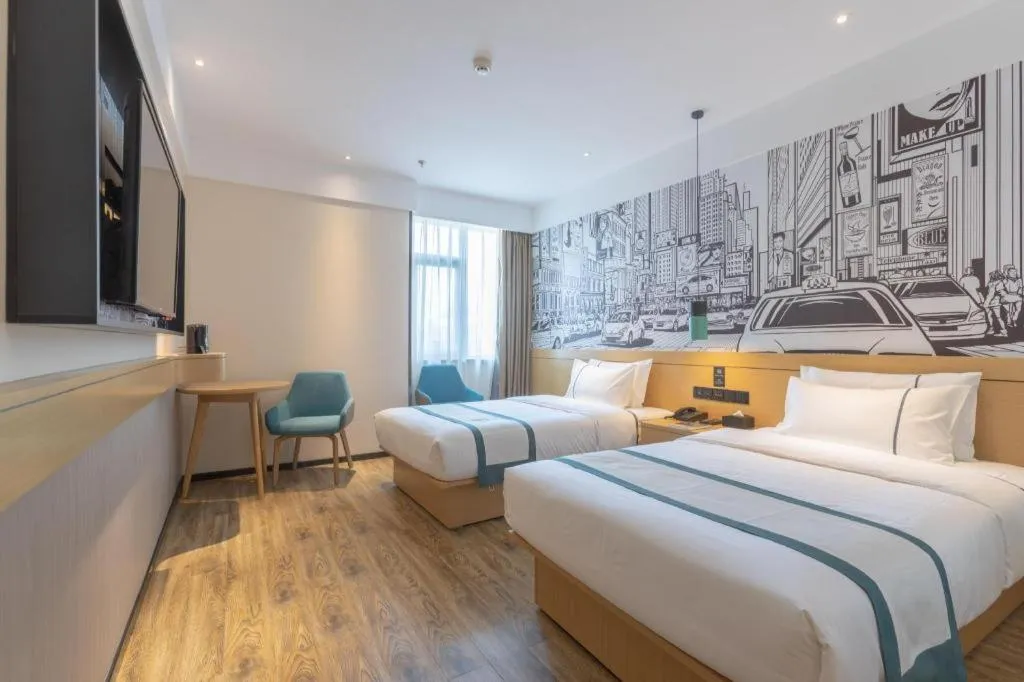 Bed in City Comfort Inn Xingtai Wanda