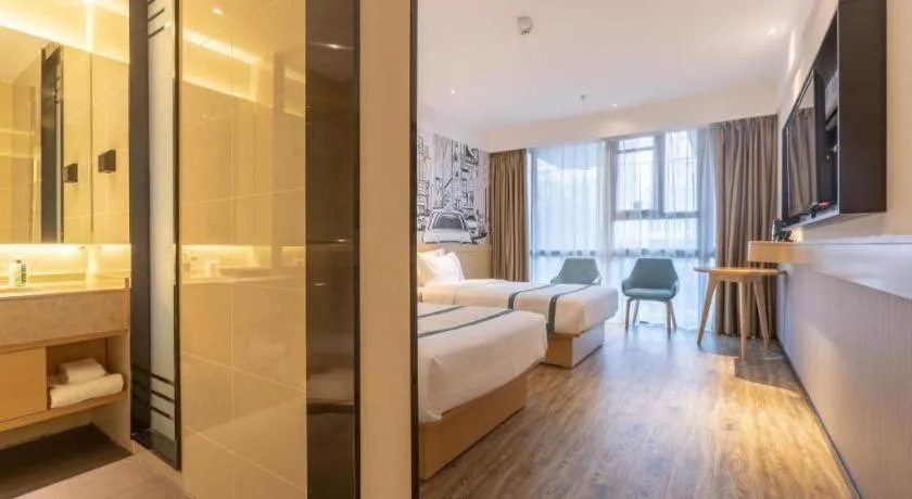 Bed in City Comfort Inn Xingtai Wanda