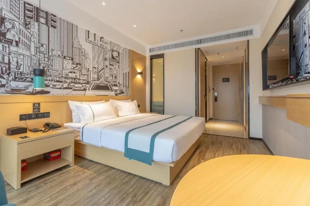 Bed in City Comfort Inn Xingtai Wanda