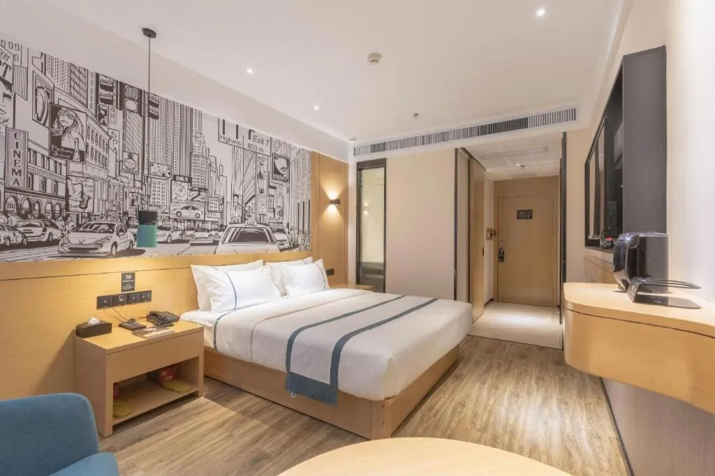 Bed in City Comfort Inn Xingtai Wanda