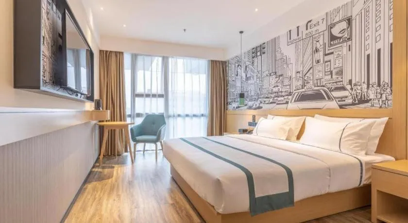 Bed in City Comfort Inn Xingtai Wanda