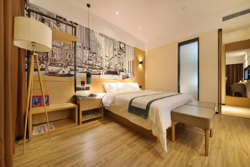 Bed in City Comfort Inn Wuhan Tianhe Airport Outlets