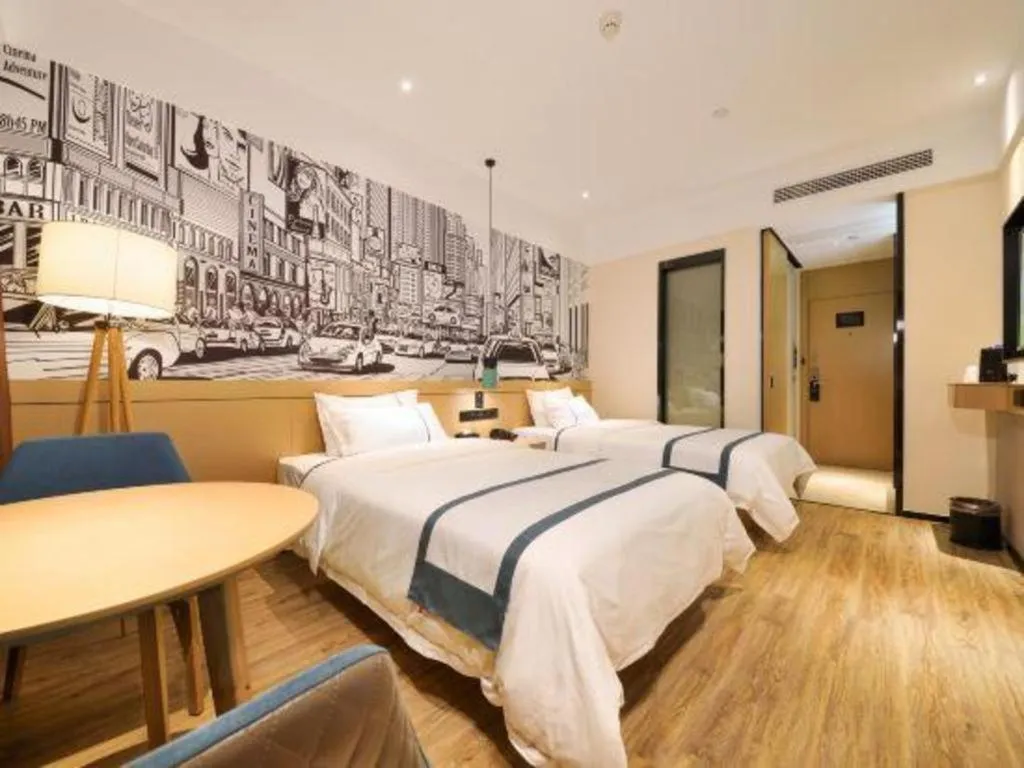 Bed in City Comfort Inn Wuhan Tianhe Airport Outlets