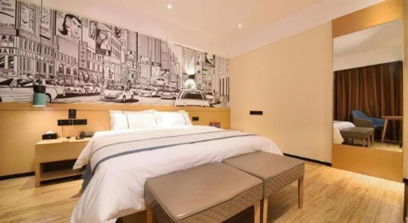 Bed in City Comfort Inn Wuhan Tianhe Airport Outlets