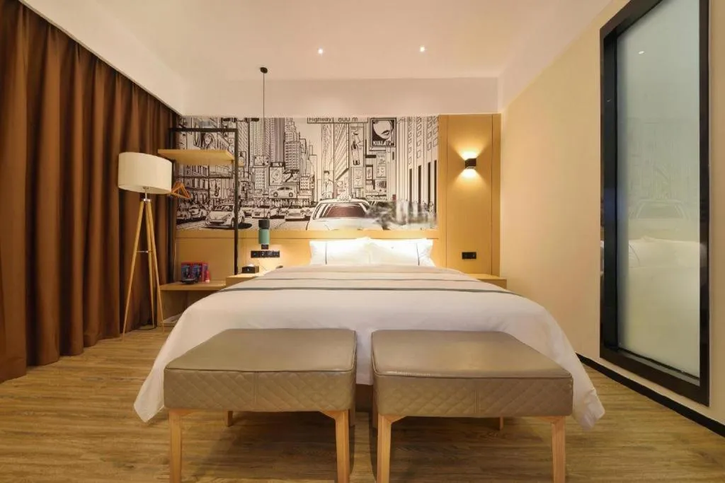 Bed in City Comfort Inn Wuhan Tianhe Airport Outlets