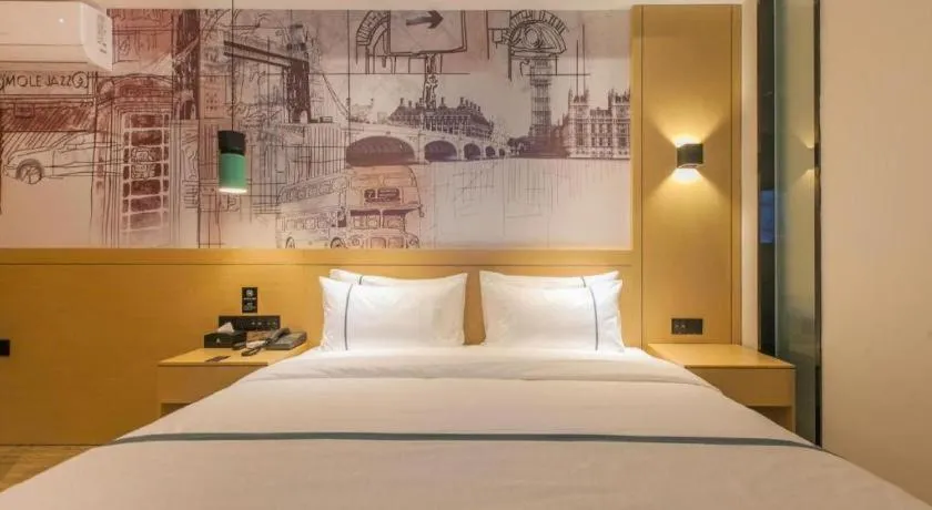 Bed in City Comfort Inn Wuhan Tianhe Airport Outlets