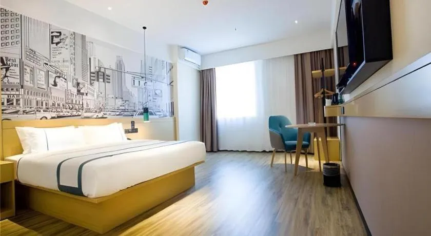 Bed in City Comfort Inn Dongguan Liaobu Jingtai Jiarong Shopping Plaza