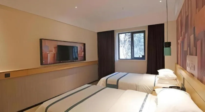 Bed in City Comfort Inn Chengdu Dongjiao Memory