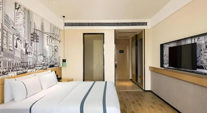 Bed in City Comfort Inn Chengdu Dongjiao Memory