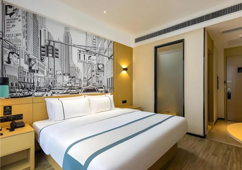 Bed in City Comfort Inn Chengdu Dongjiao Memory