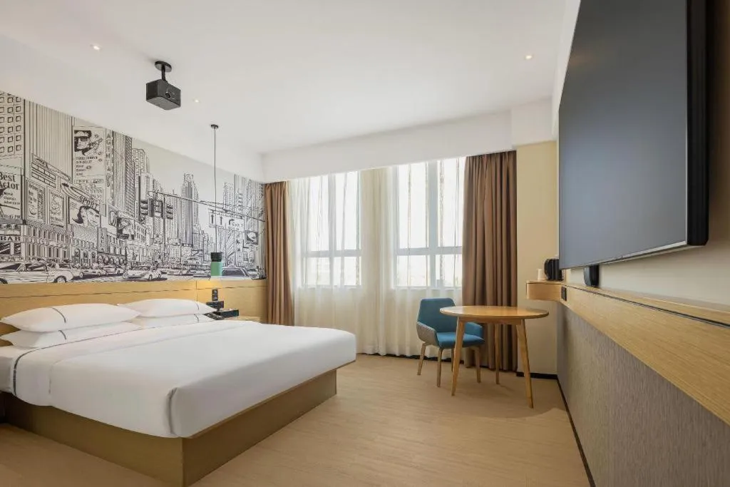 Bed in City Comfort Inn Chengdu Dongjiao Memory