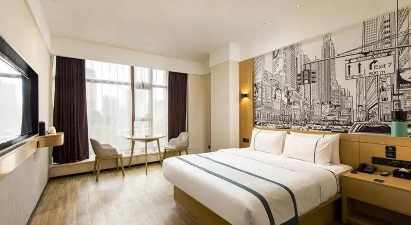 Bed in City Comfort Inn Chengdu Dongjiao Memory Bed in City Comfort Inn Chengdu Dongjiao Memory