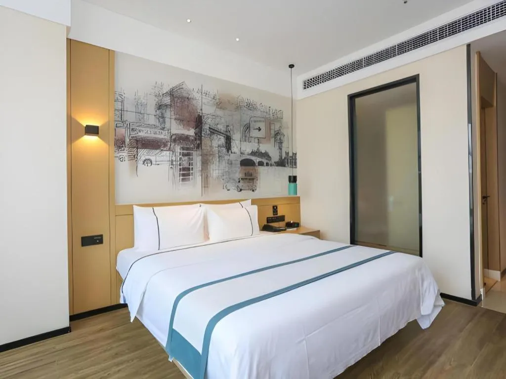 Bed in City Comfort Inn Chengdu Dongjiao Memory