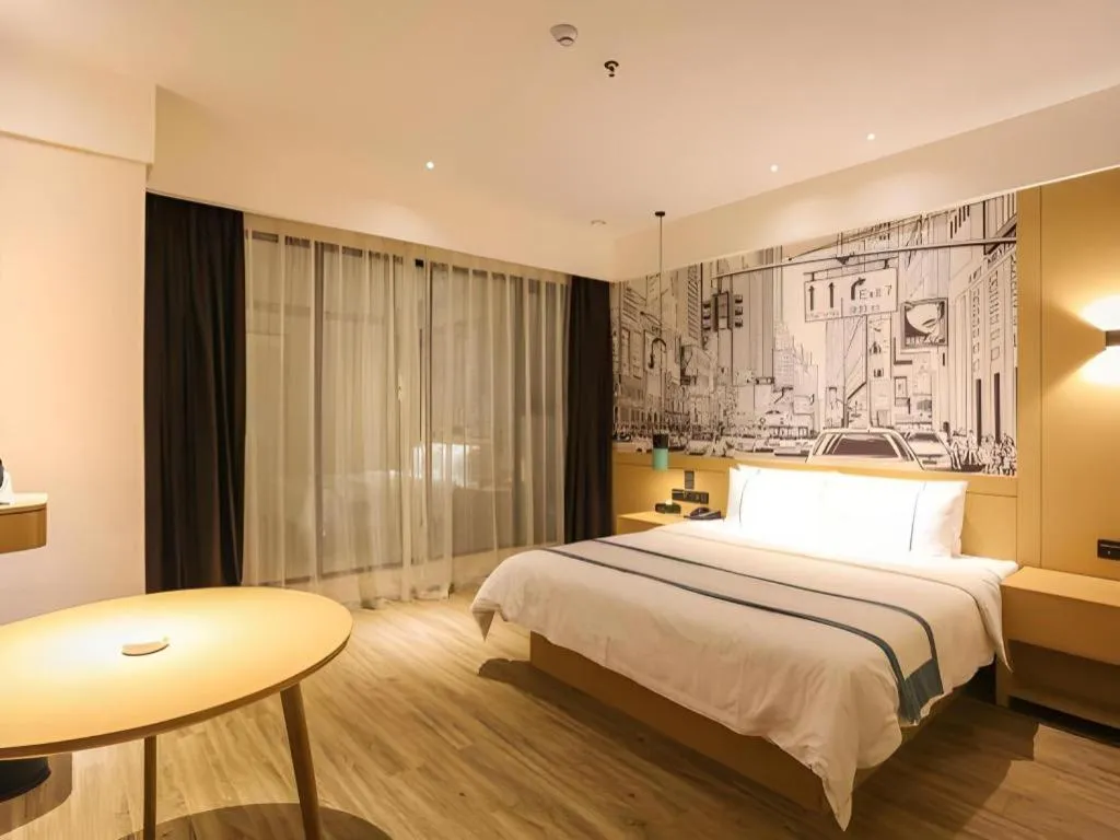 Bed in City Comfort Inn Chengdu Dongjiao Memory