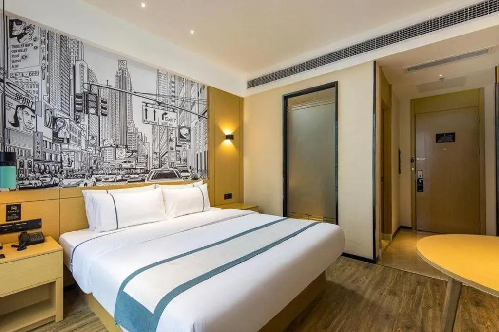 Bed in City Comfort Inn Chengdu Dongjiao Memory