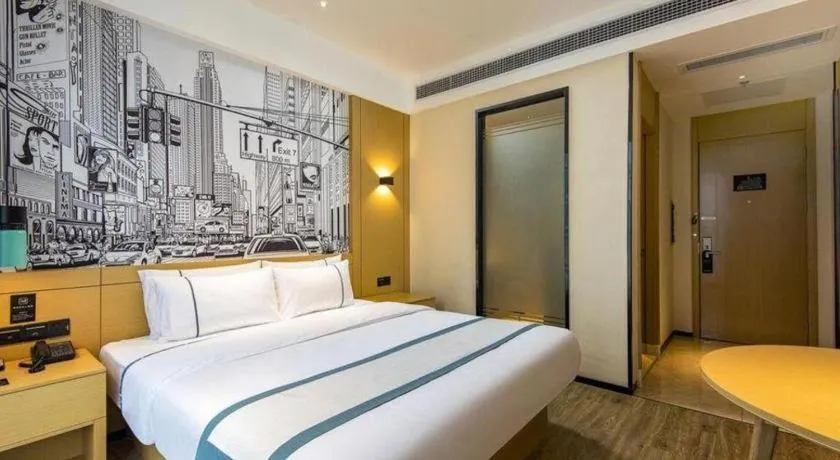 Bed in City Comfort Inn Chengdu Dongjiao Memory