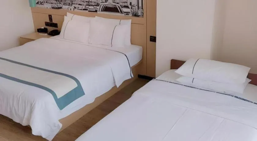 Bed in City Comfort Inn Chengdu Dongjiao Memory