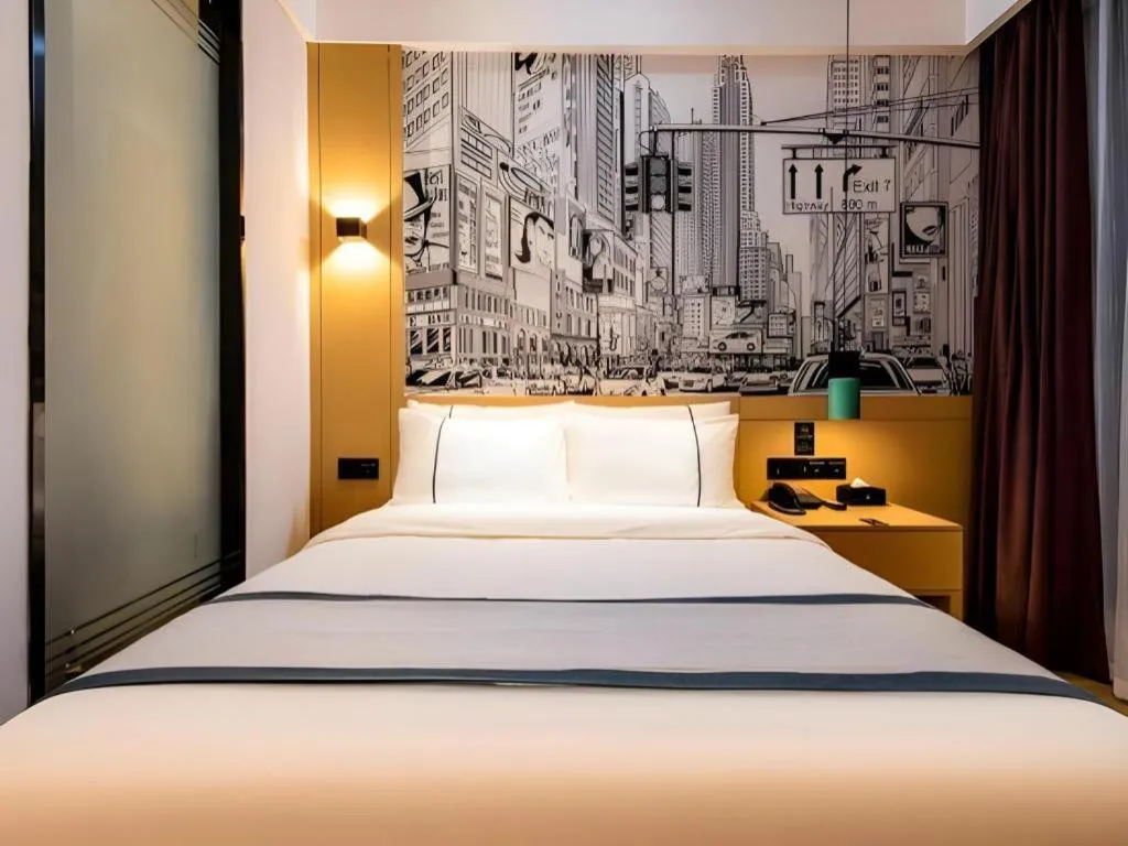 Bed in City Comfort Inn Chengdu Dongjiao Memory