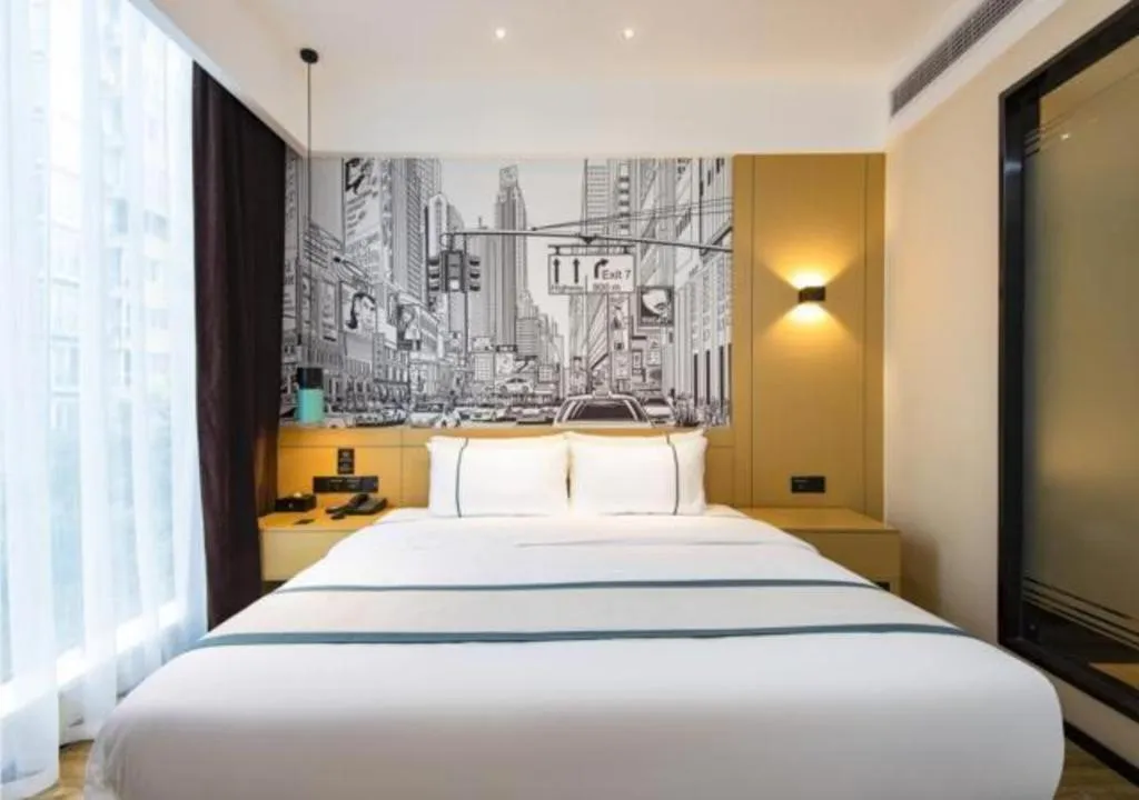 Bed in City Comfort Inn Chengdu Dongjiao Memory