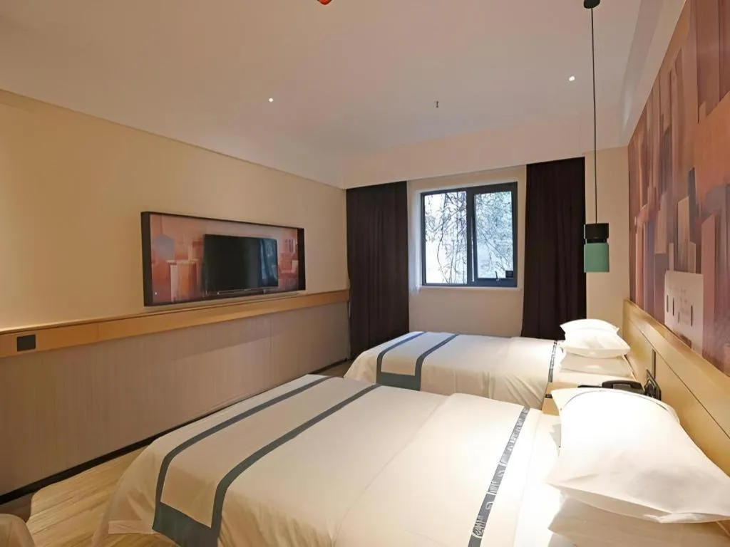 Bed in City Comfort Inn Chengdu Dongjiao Memory