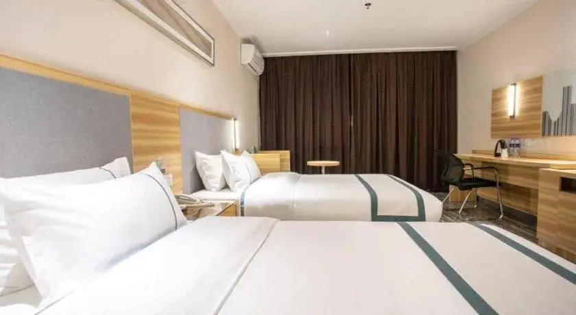 Bed in City Comfort Inn Hengyang Shigu Shuyuan Bed in City Comfort Inn Hengyang Shigu Shuyuan