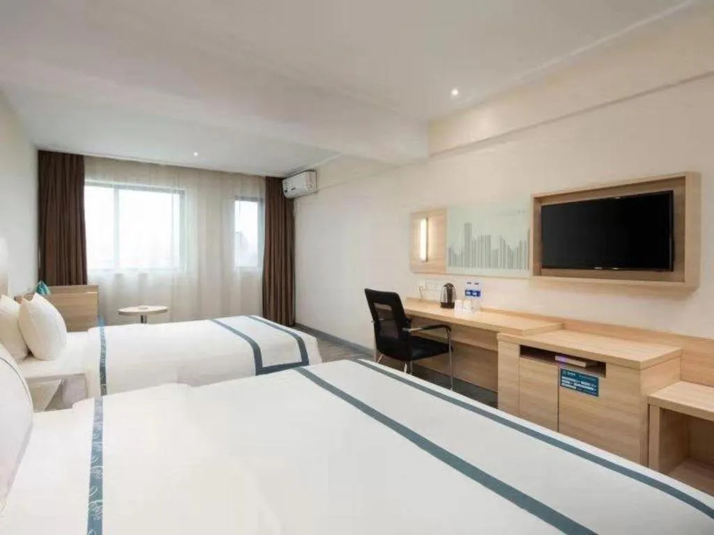 Bed in City Comfort Inn Hengyang Shigu Shuyuan