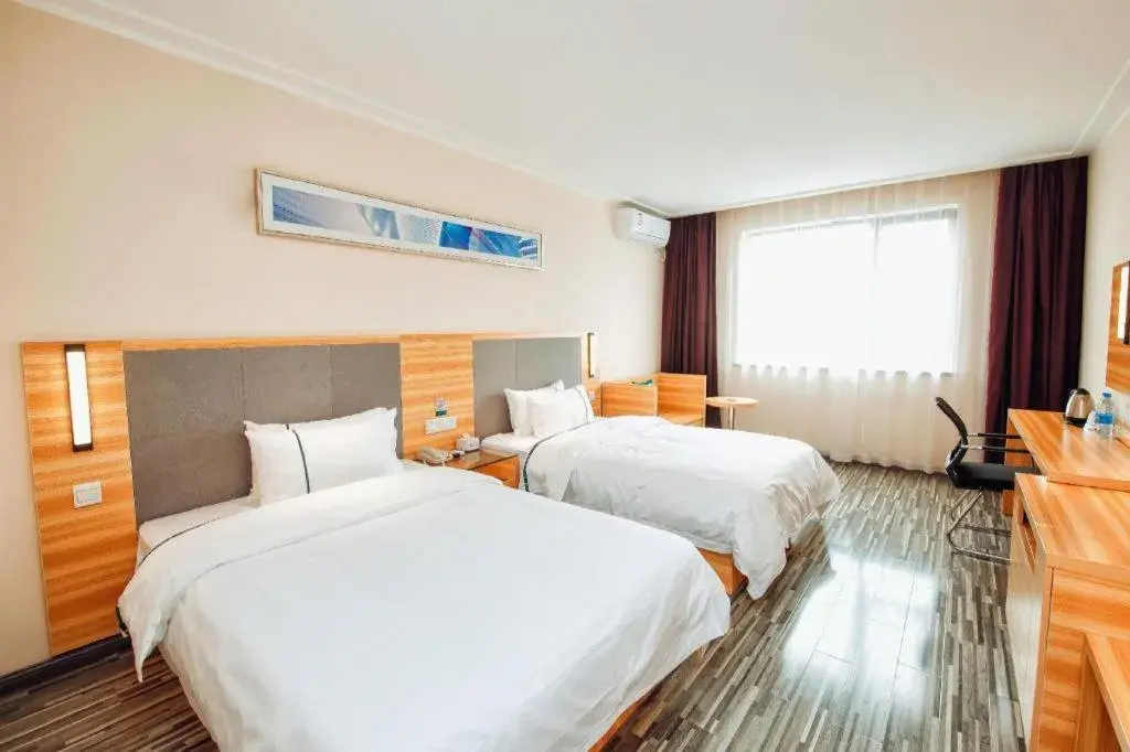 Bed in City Comfort Inn Hengyang Shigu Shuyuan Bed in City Comfort Inn Hengyang Shigu Shuyuan