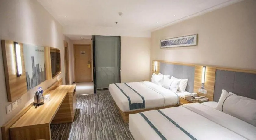 Bed in City Comfort Inn Hengyang Shigu Shuyuan