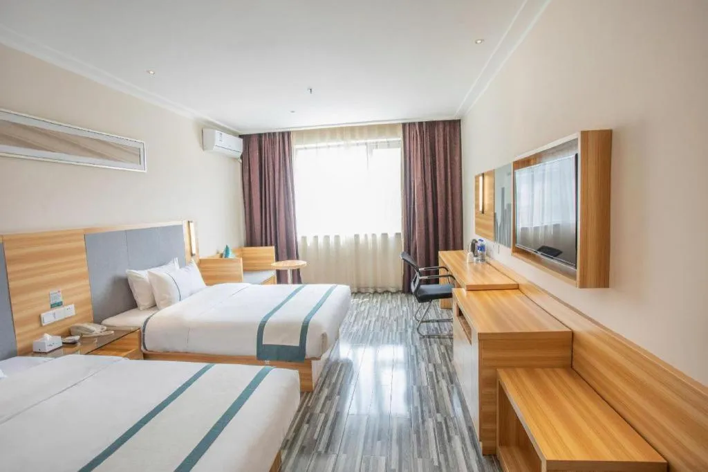 Bed in City Comfort Inn Hengyang Shigu Shuyuan