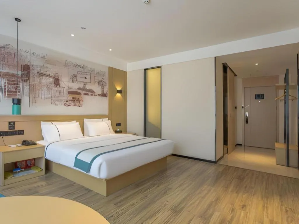 Bed in City Comfort Inn Kunming Qianxing Road Dashanghui Children's Hospital