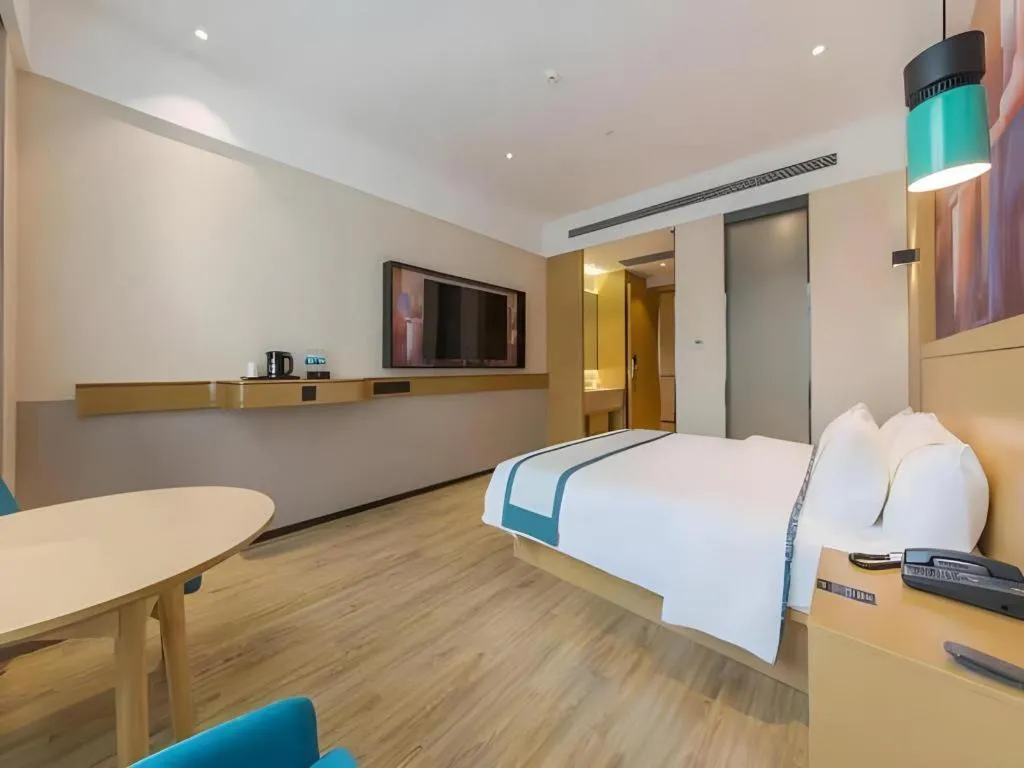 Bed in City Comfort Inn Kunming Qianxing Road Dashanghui Children's Hospital