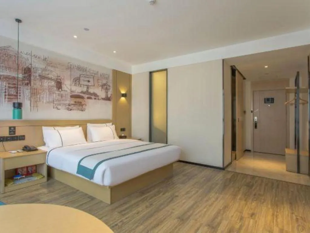 Bed in City Comfort Inn Kunming Qianxing Road Dashanghui Children's Hospital