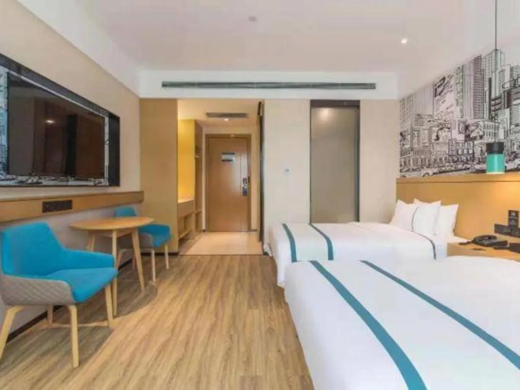 Bed in City Comfort Inn Kunming Qianxing Road Dashanghui Children's Hospital