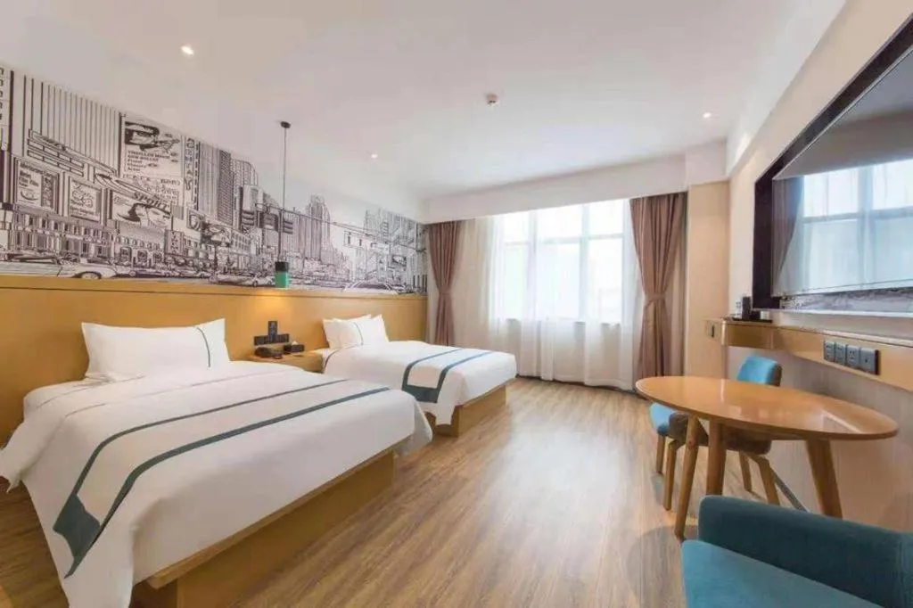 Bed in City Comfort Inn Kunming Qianxing Road Dashanghui Children's Hospital