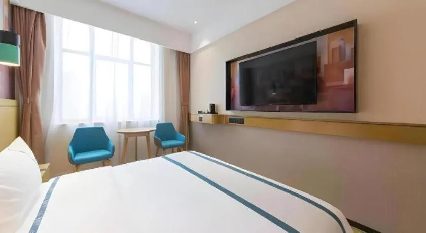 Bed in City Comfort Inn Kunming Qianxing Road Dashanghui Children's Hospital