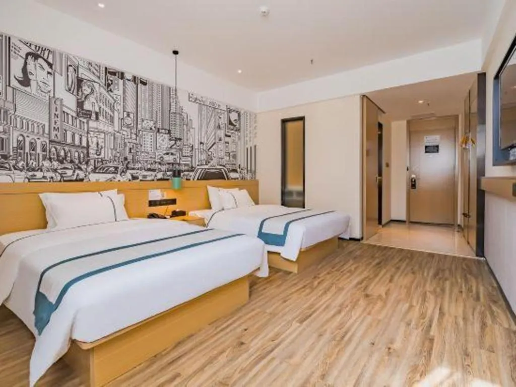 Bed in City Comfort Inn Kunming Qianxing Road Dashanghui Children's Hospital