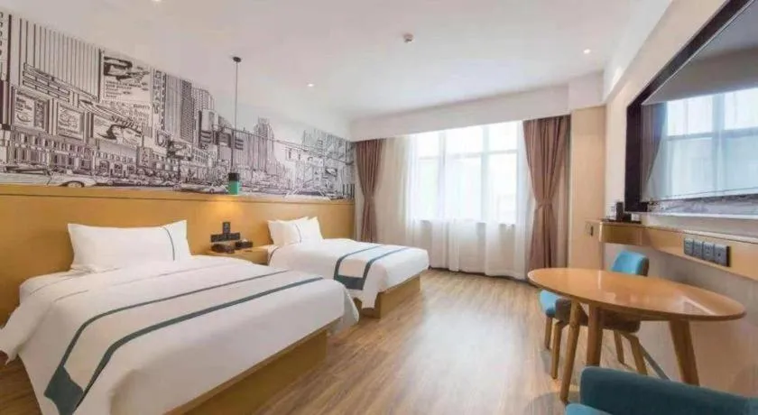 Bed in City Comfort Inn Kunming Qianxing Road Dashanghui Children's Hospital