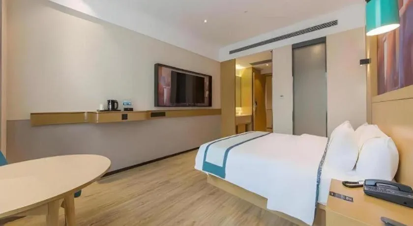 Bed in City Comfort Inn Kunming Qianxing Road Dashanghui Children's Hospital