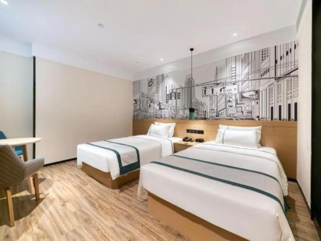 Bed in City Comfort Inn Kunming Qianxing Road Dashanghui Children's Hospital