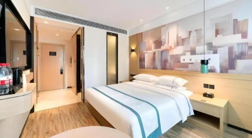 Bed in City Comfort Inn Kunming Qianxing Road Dashanghui Children's Hospital